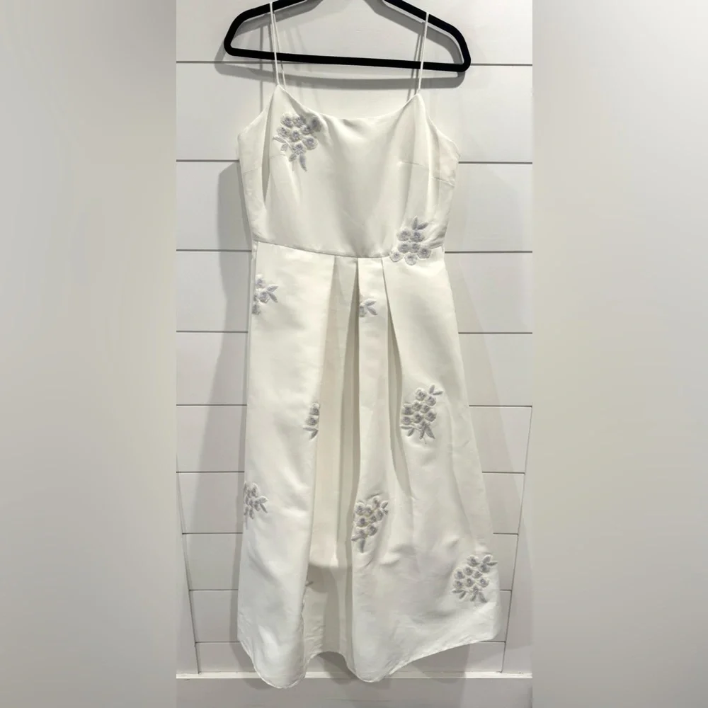 Sachin & Babi Audra ivory embroidered floral midi dress - Picture 4 of 9